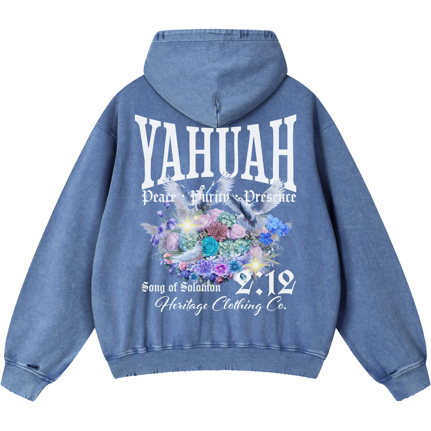 Peace Purity and Presence Women's Royal Blue Vintage Heavyweight Sweatsuit Bundle