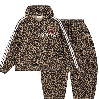 Peace Purity and Presence Paleo Women's Coffee Leopard Sweatsuit