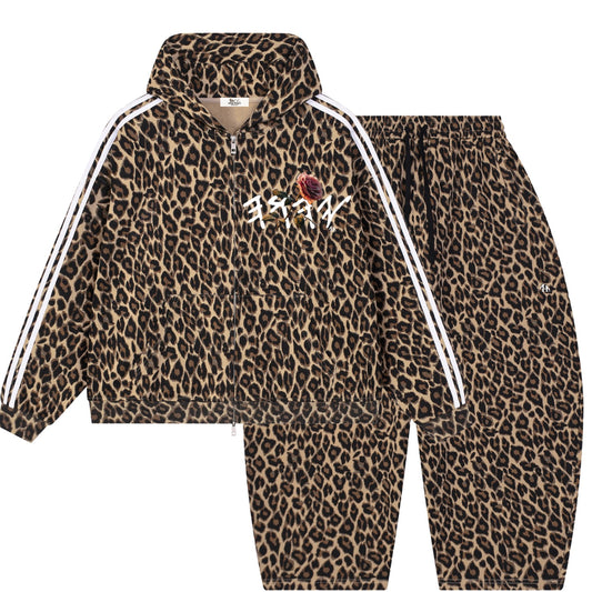 Peace Purity and Presence Paleo Women's Coffee Leopard Sweatsuit