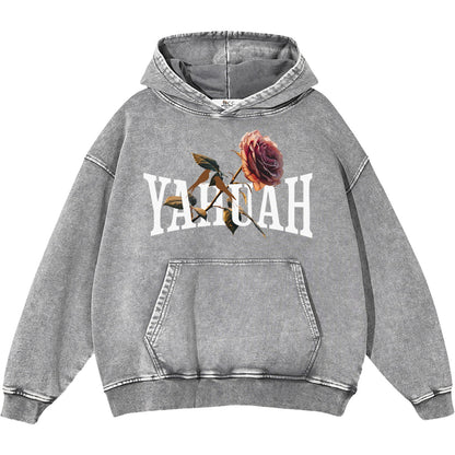Peace Purity and Presence Women's Snow Washed Hoodie