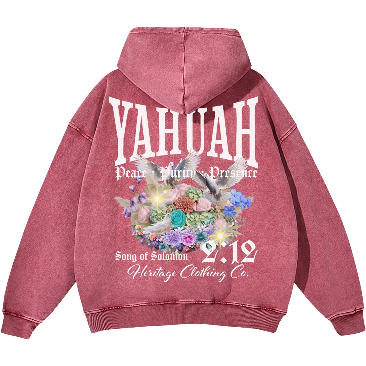 Peace Purity and Presence Women's Snow Washed Hoodie