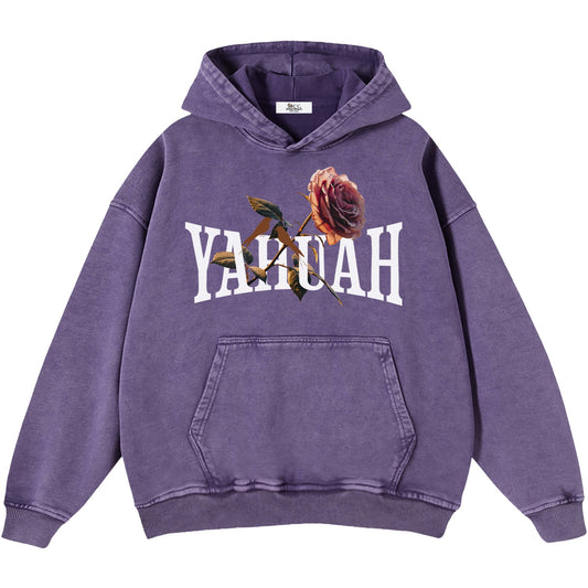 Peace Purity and Presence Women's Snow Washed Hoodie