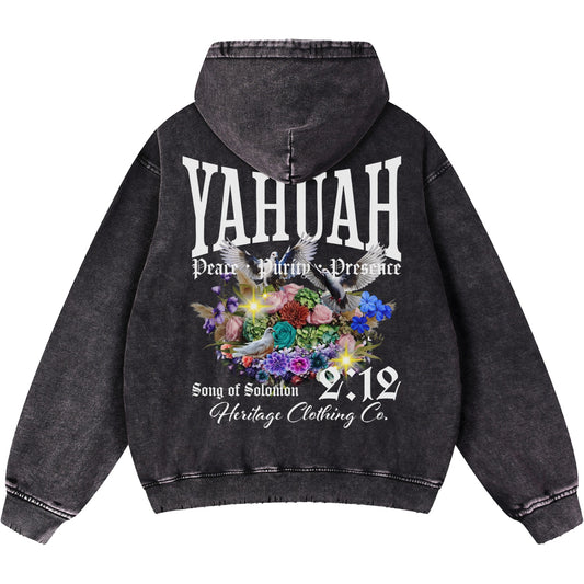 Peace Purity and Presence Women's Vintage Heavyweight  Hoodie