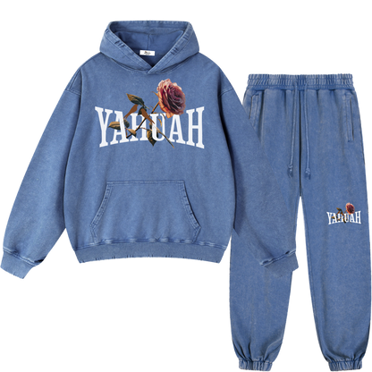 Peace Purity and Presence Women's Royal Blue Vintage Heavyweight Sweatsuit Bundle