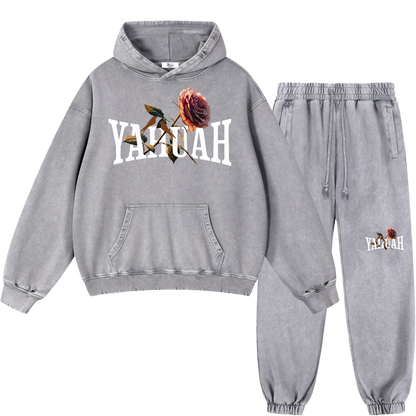 Peace Purity and Presence Women's Light Gray Vintage Heavyweight Sweatsuit Bundle