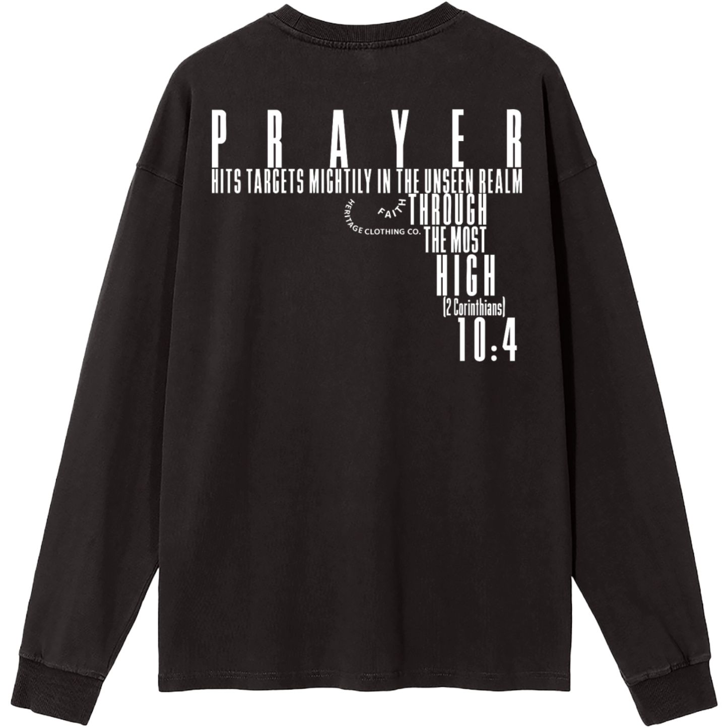 Prayer Hits Targets Women's Essential Long-Sleeve T-Shirt