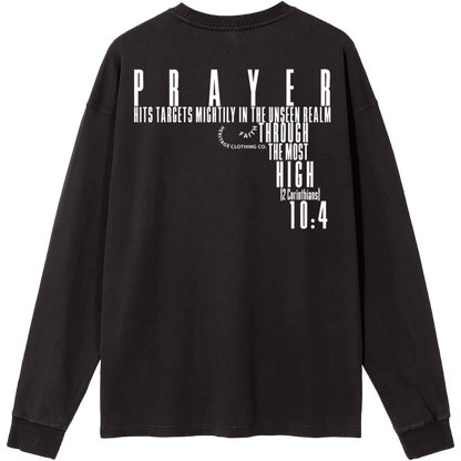 Prayer Hits Targets Women's Essential Long-Sleeve T-Shirt