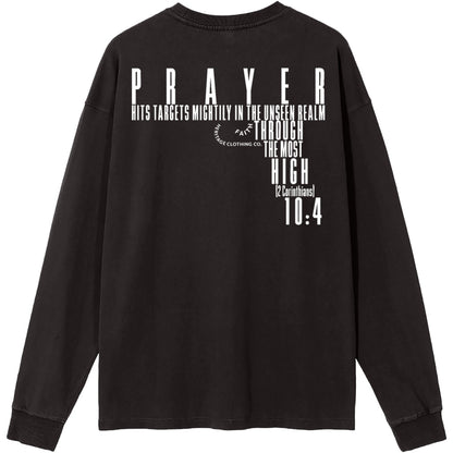 Prayer Hits Targets Women's Essential Long-Sleeve T-Shirt