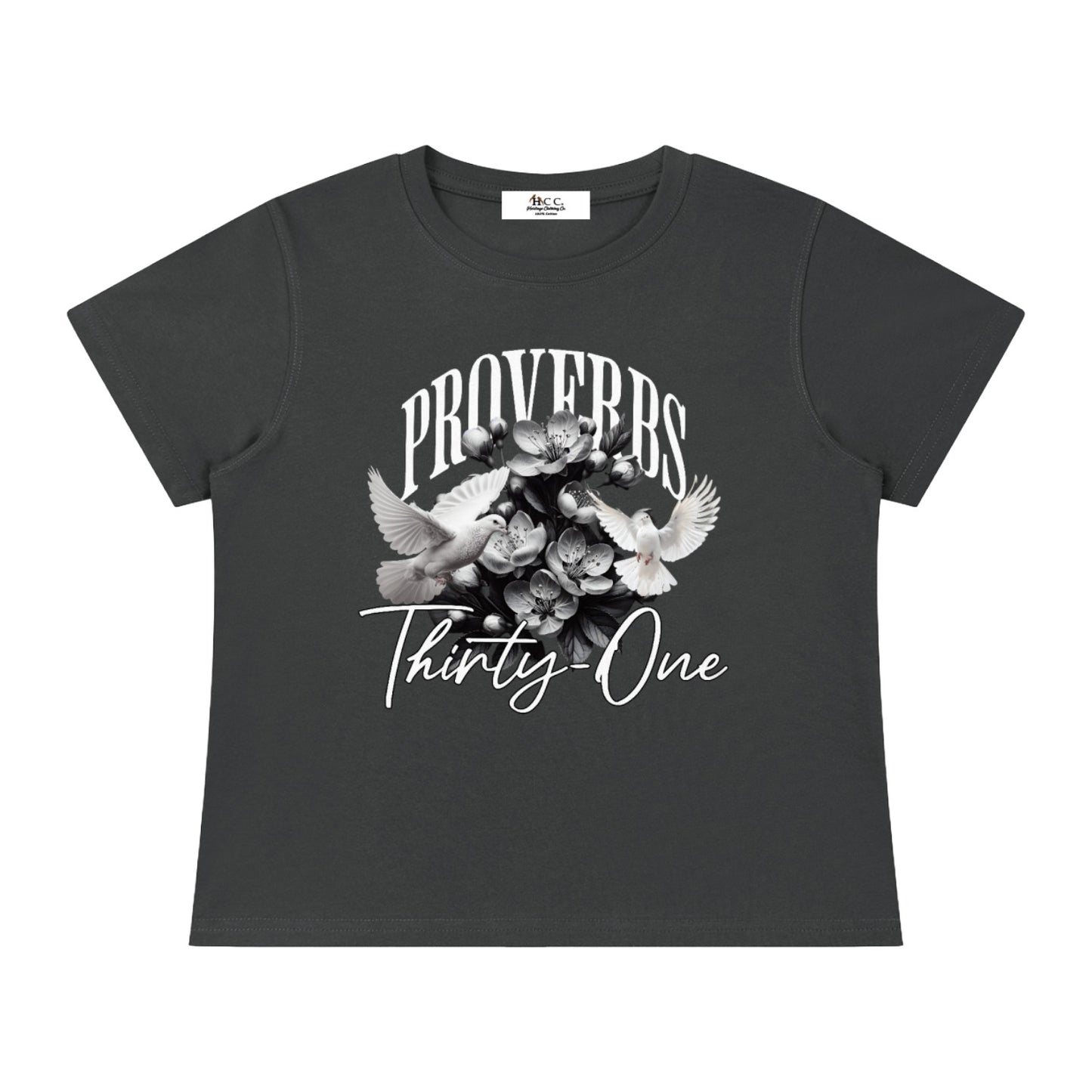 Proverbs 31 Women's Solid Slim Fit T-Shirt