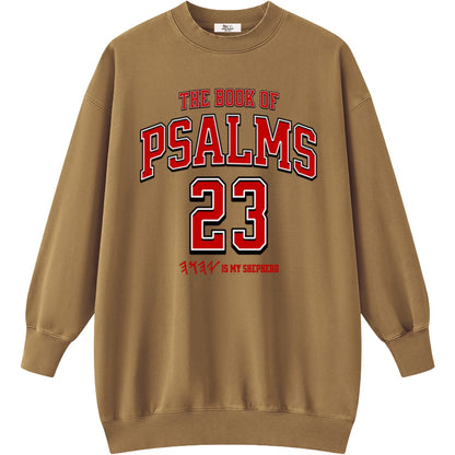 Psalms 23 Women's Vintage Sweatshirt Dress