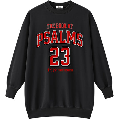 Psalms 23 Women's Vintage Sweatshirt Dress