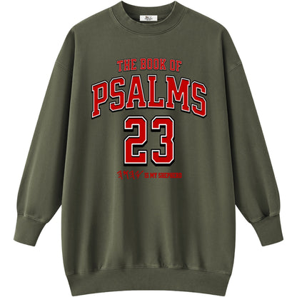 Psalms 23 Women's Vintage Sweatshirt Dress