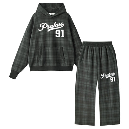 Psalms 91 Plaid Sweatsuit