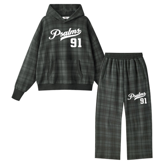 Psalms 91 Plaid Sweatsuit