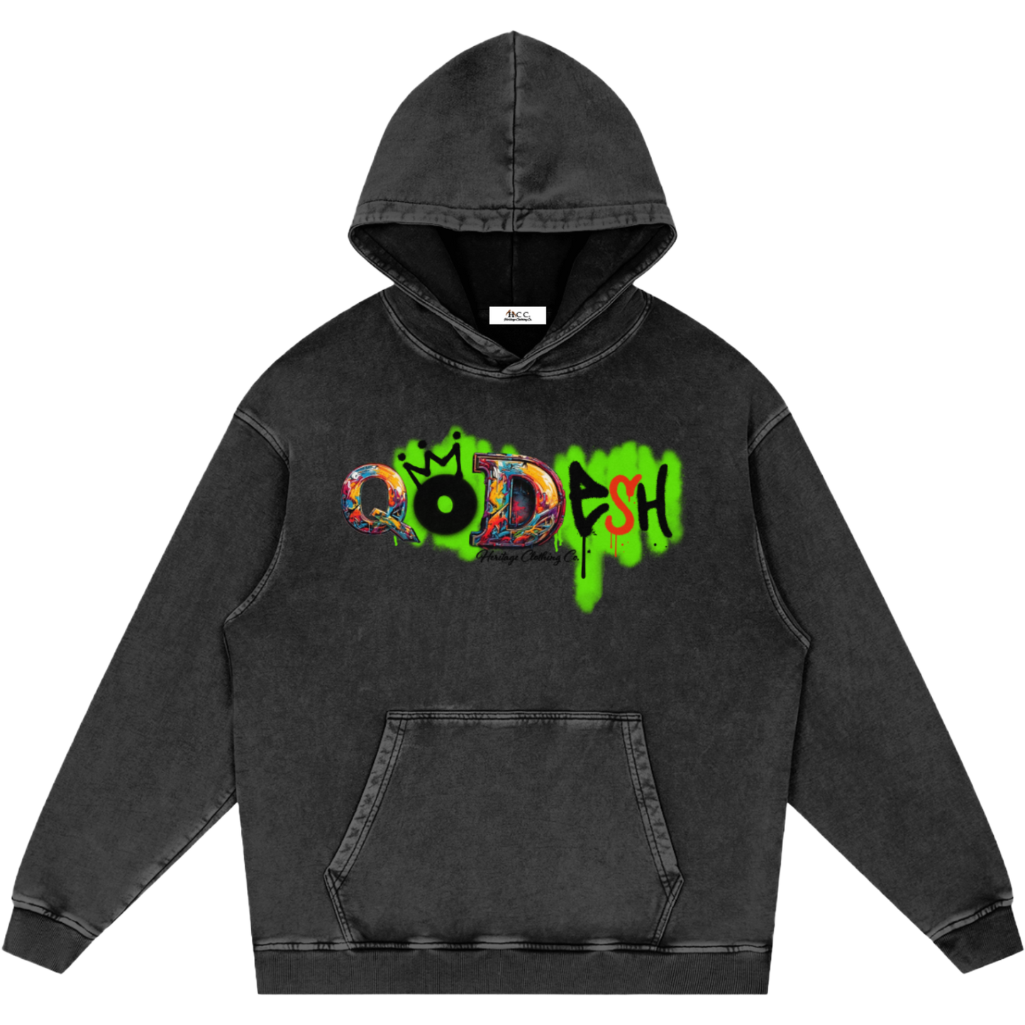Qodesh Snow Washed Hoodie
