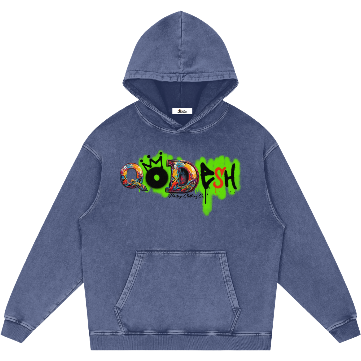 Qodesh Snow Washed Hoodie