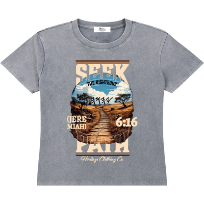 Seek The Righteous Path Women's Vintage T-shirt