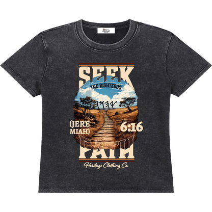 Seek The Righteous Path Women's Vintage T-shirt