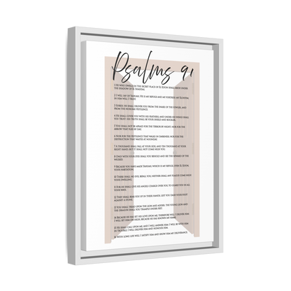 Psalms 91 Framed Canvas
