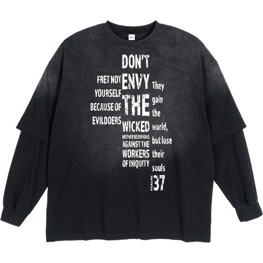 Don't Envy The Wicked Men's Layered-Style T-Shirt