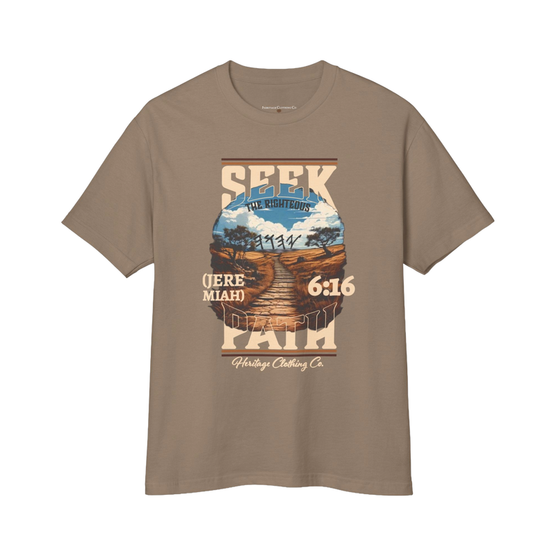 Seek The Righteous Path Heavy Cotton Short-Sleeve T-Shirt