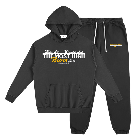 The Most High Never Lies Men's Black Sweatsuit Bundle