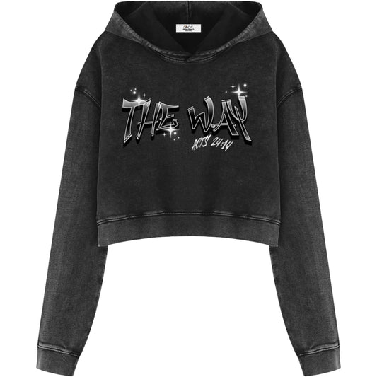 The Way Women’s Vintage Cropped Hoodie