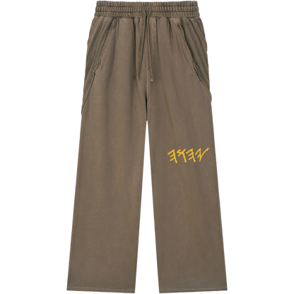 True Name Heritage Essential Raw-Edge Khaki Sweatsuit Bundle