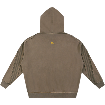True Name Heritage Essential Raw-Edge Khaki Sweatsuit Bundle
