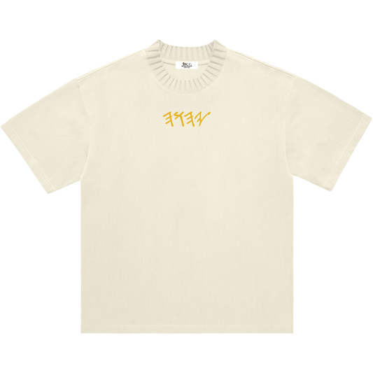 True Name Women's Knitted Neck Short-Sleeve T-Shirt