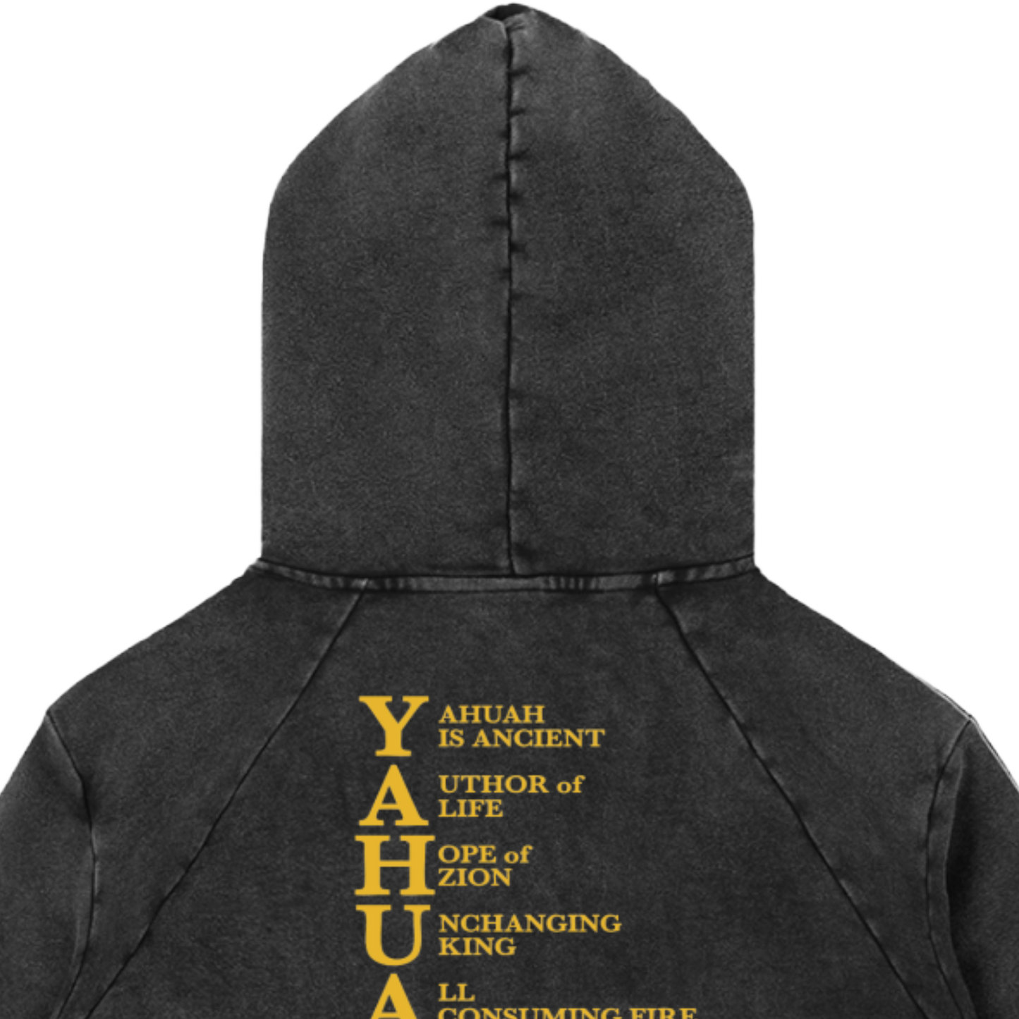 True Name Women's Raw Edge Hooded Pullover