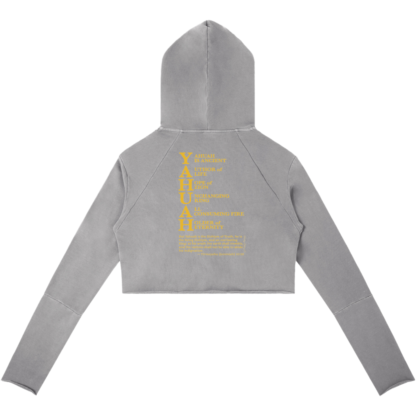 True Name Women's Raw Edge Hooded Pullover