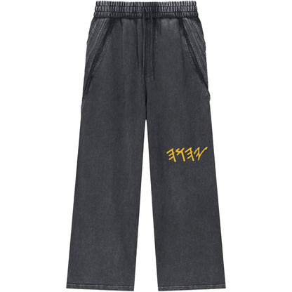 True Name Heritage Essential Raw-Edge Black Sweatsuit Bundle