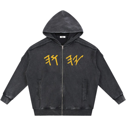 True Name Heritage Essential Raw-Edge Black Sweatsuit Bundle