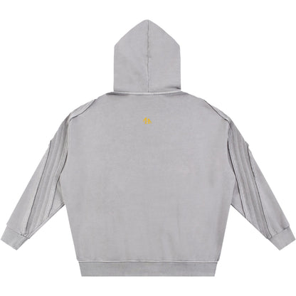 True Name Heritage Essential Raw-Edge Zip Hoodie