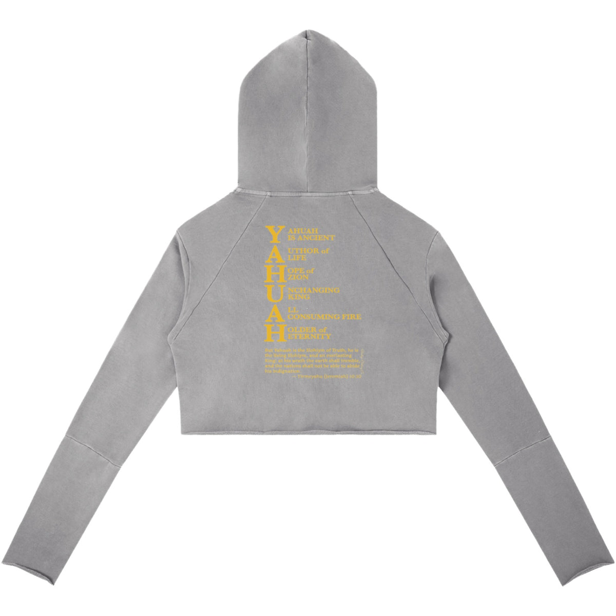 True Name Women's Raw Edge Hooded Pullover