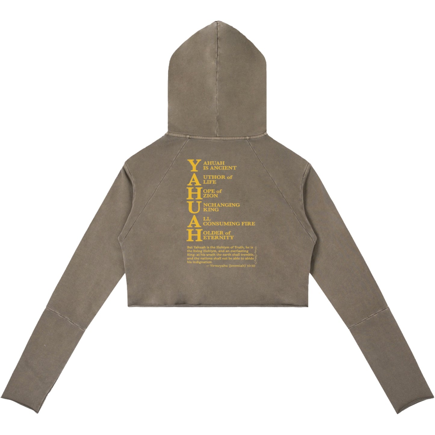 True Name Women's Raw Edge Hooded Pullover