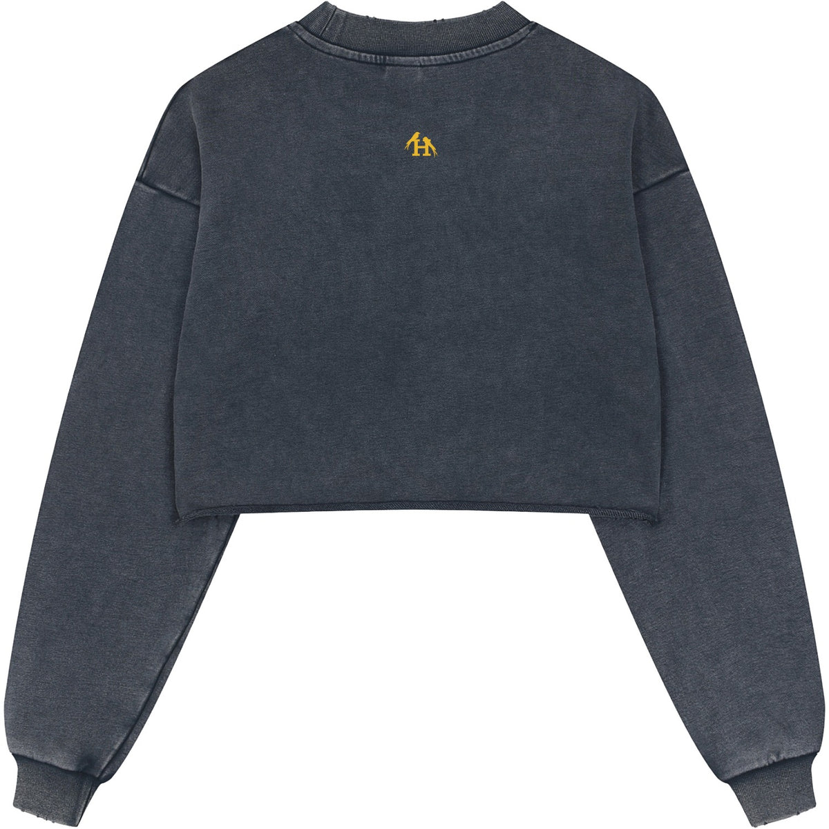 True Name Women's Raw Edge Cropped Sweatshirt