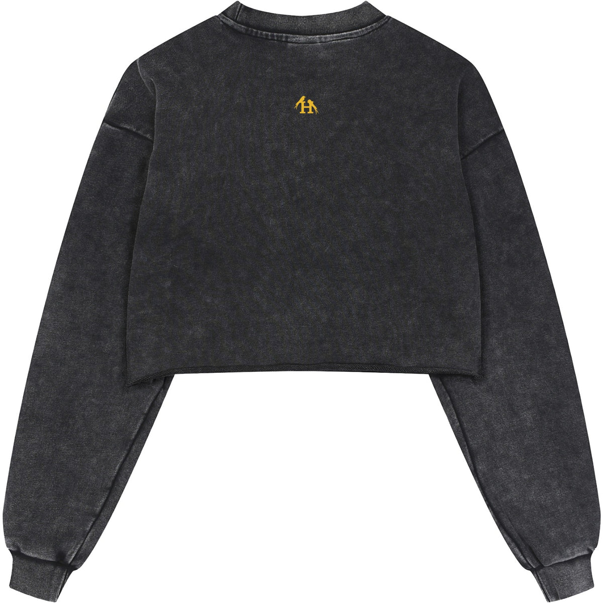 True Name Women's Raw Edge Cropped Sweatshirt