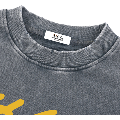 True Name Women's Raw Edge Cropped Sweatshirt