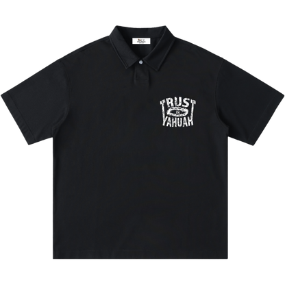 Trust In Yahuah Men's One-Button Short-Sleeve Polo Shirt