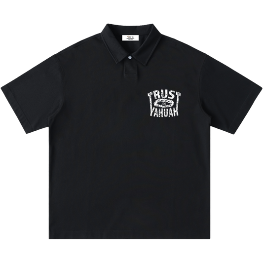 Trust In Yahuah Men's One-Button Short-Sleeve Polo Shirt