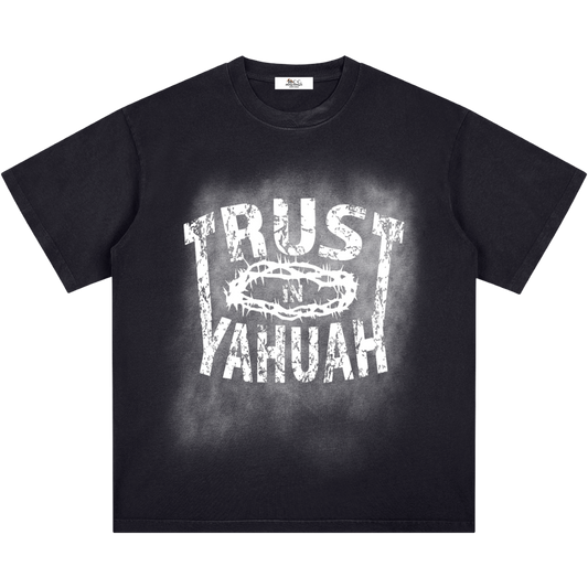 Trust In Yahuah Vintage Washed Short-Sleeve T-Shirt