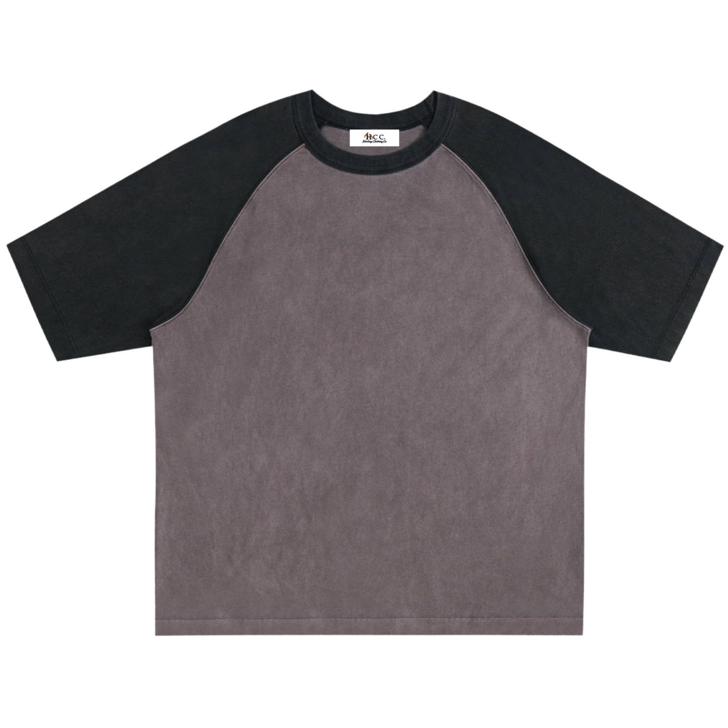 Two-Tone Raglan Short-Sleeve T-Shirt