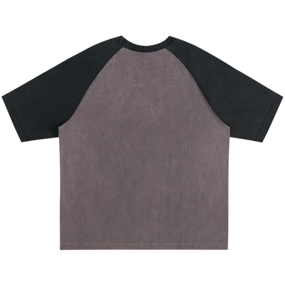 Two-Tone Raglan Short-Sleeve T-Shirt