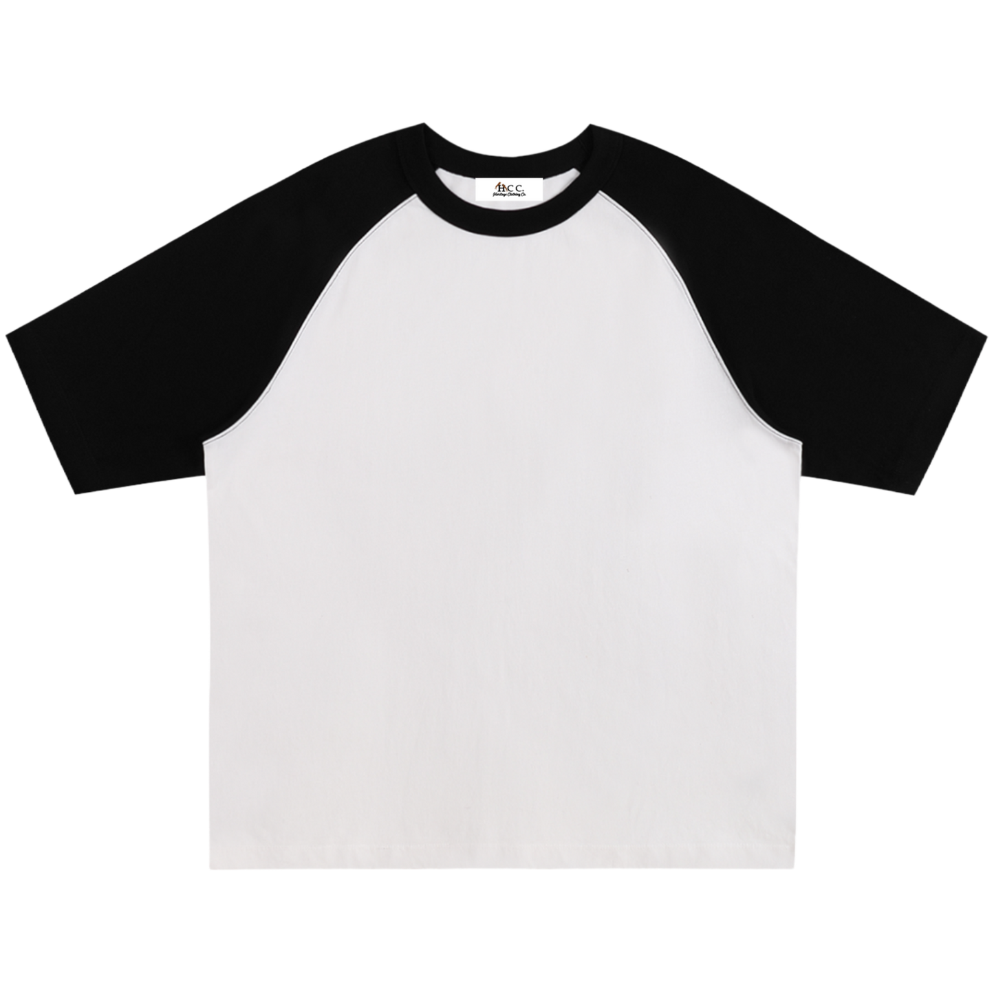 Two-Tone Raglan Short-Sleeve T-Shirt
