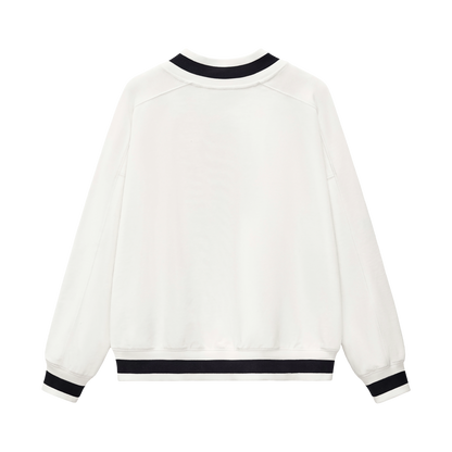 V-Neck Crosscut Sweatshirt