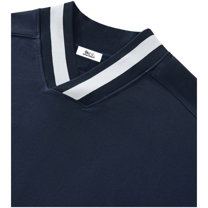 V-Neck Crosscut Sweatshirt