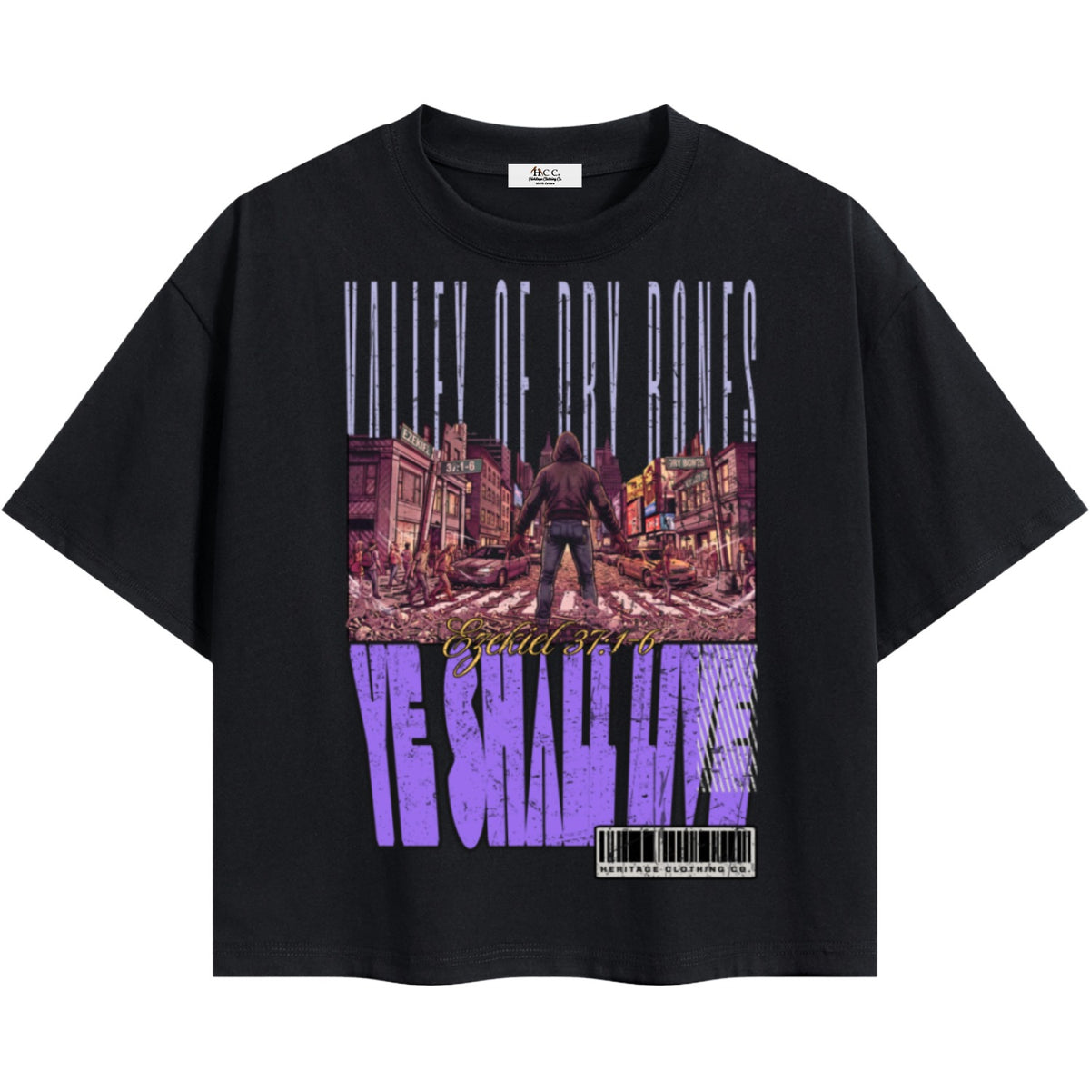 Valley Of Dry Bones Boxy Short Cut T-Shirt