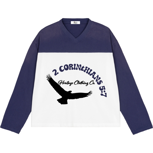 Walk By Faith Women's Color-Block Long-Sleeve T-Shirt